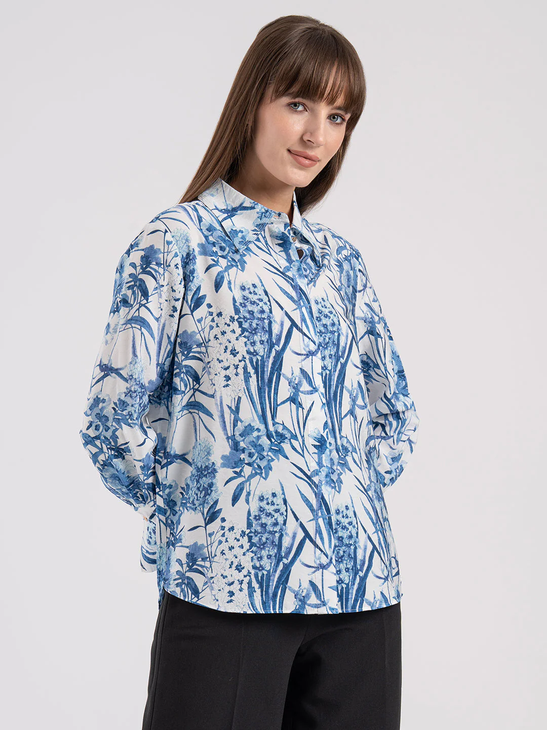 Women's Floral Print Full Sleeve Shirt - Image 6