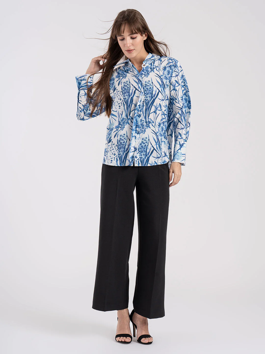 Women's Floral Print Full Sleeve Shirt - Image 7