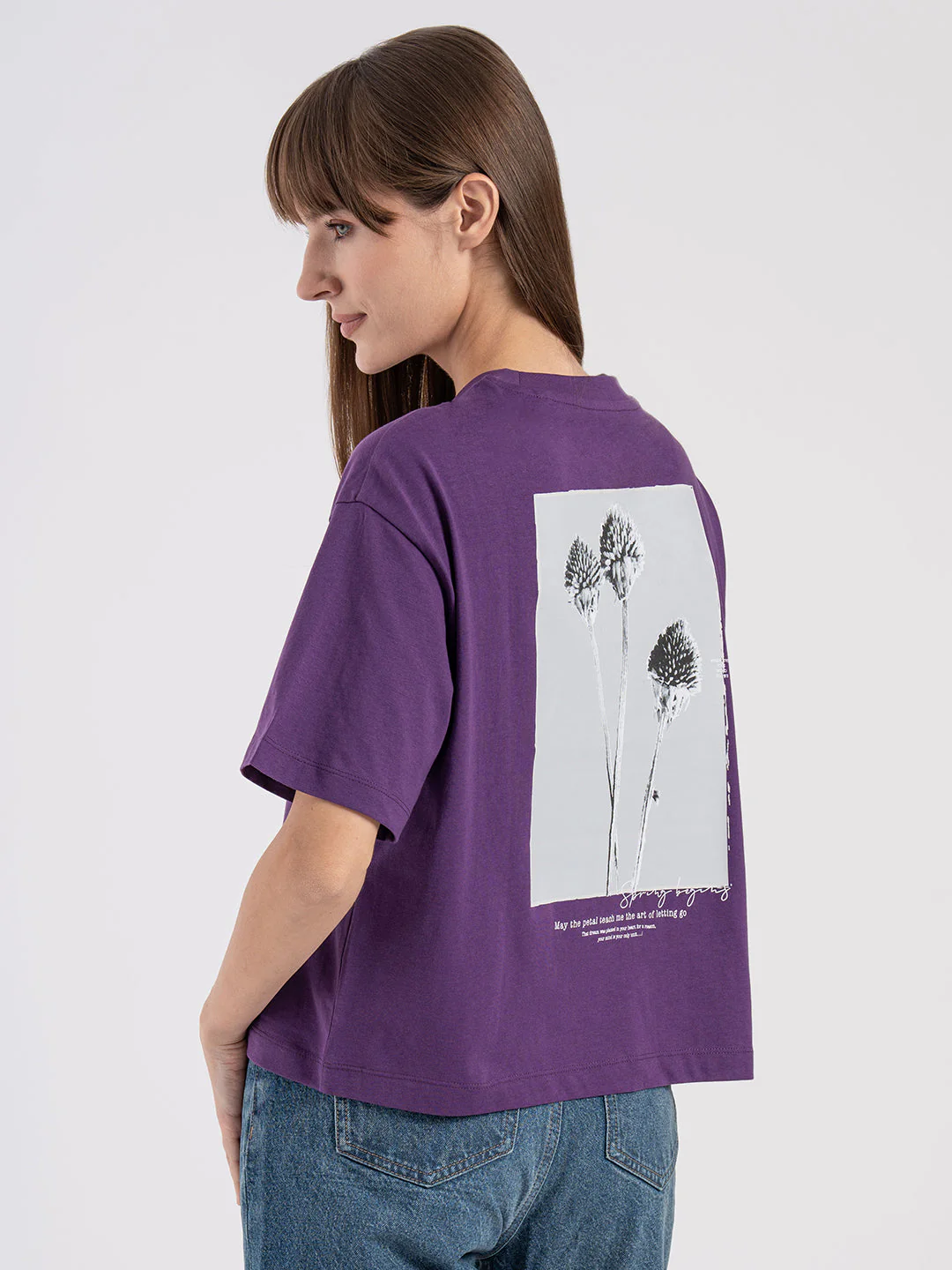 Women's Graphic Round Neck T-Shirt - Image 3