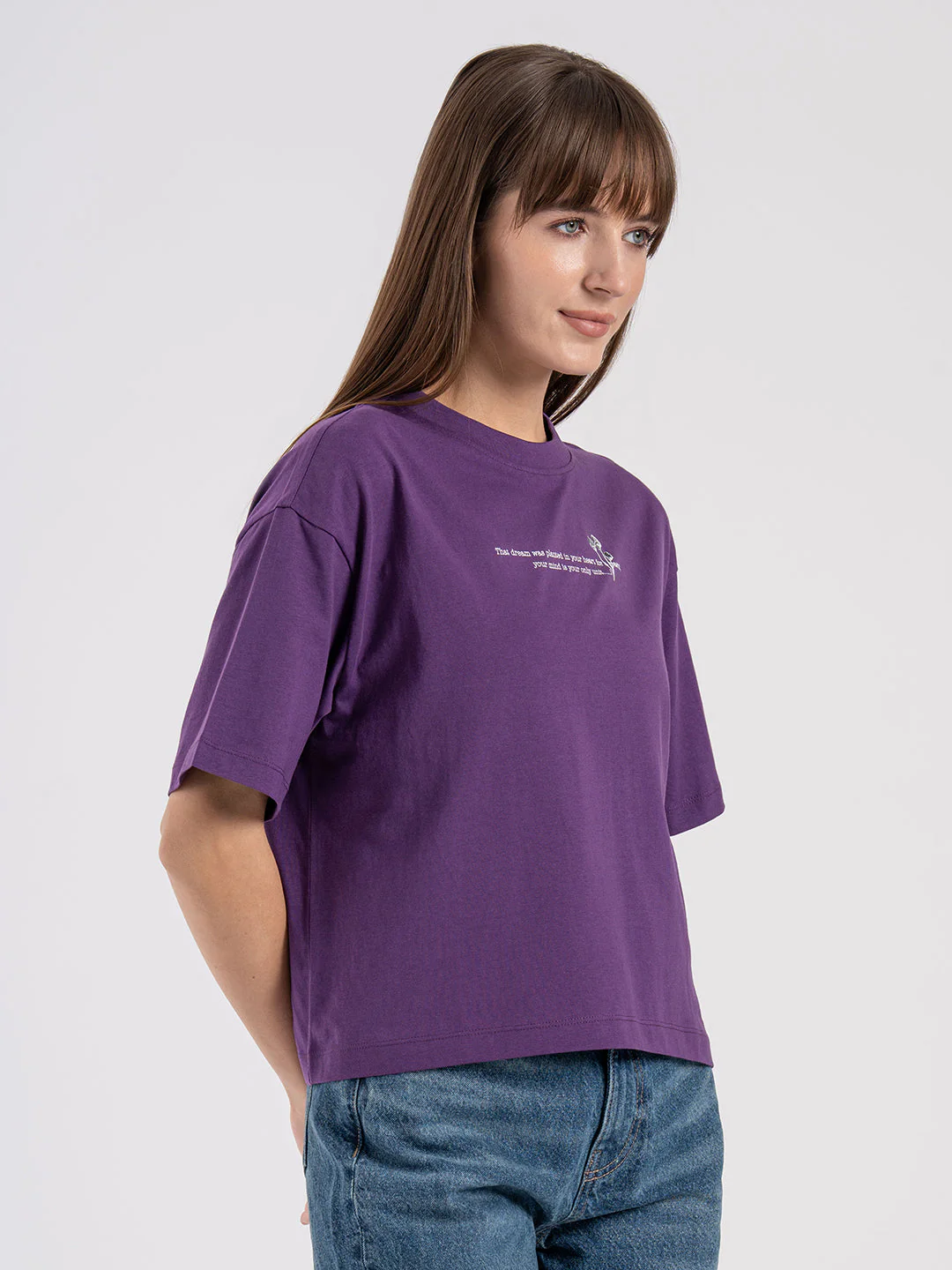 Women's Graphic Round Neck T-Shirt - Image 6