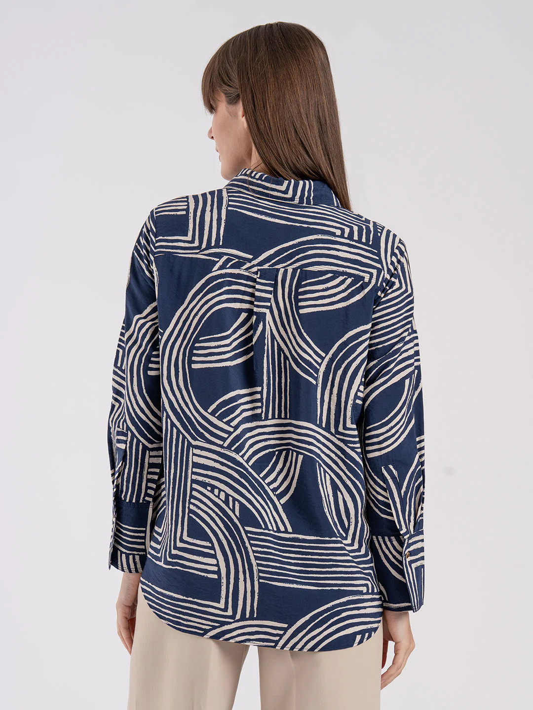 Women's Printed Full Sleeve Shirt - Image 3