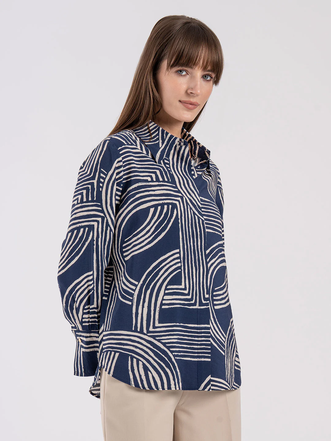 Women's Printed Full Sleeve Shirt - Image 6