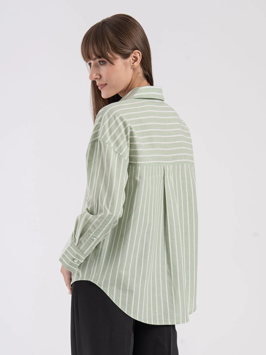 Women's Striped Full Sleeve Shirt - Image 3