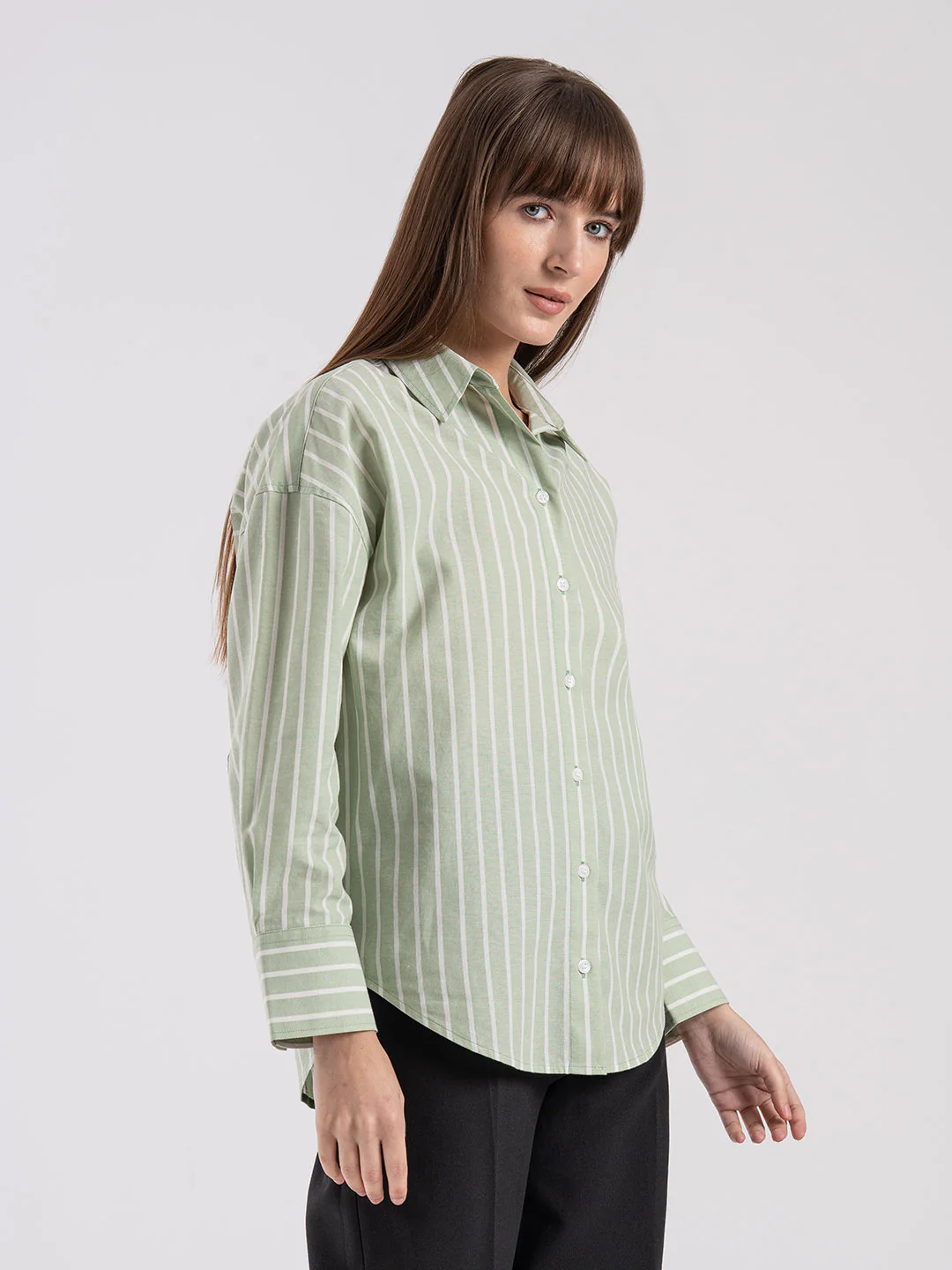 Women's Striped Full Sleeve Shirt - Image 6