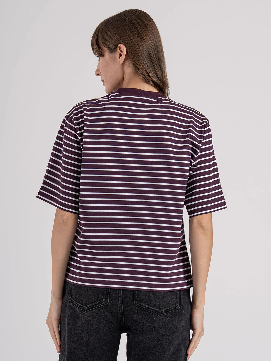 Women's Teddy Embroidered Striped T-Shirt - Image 2