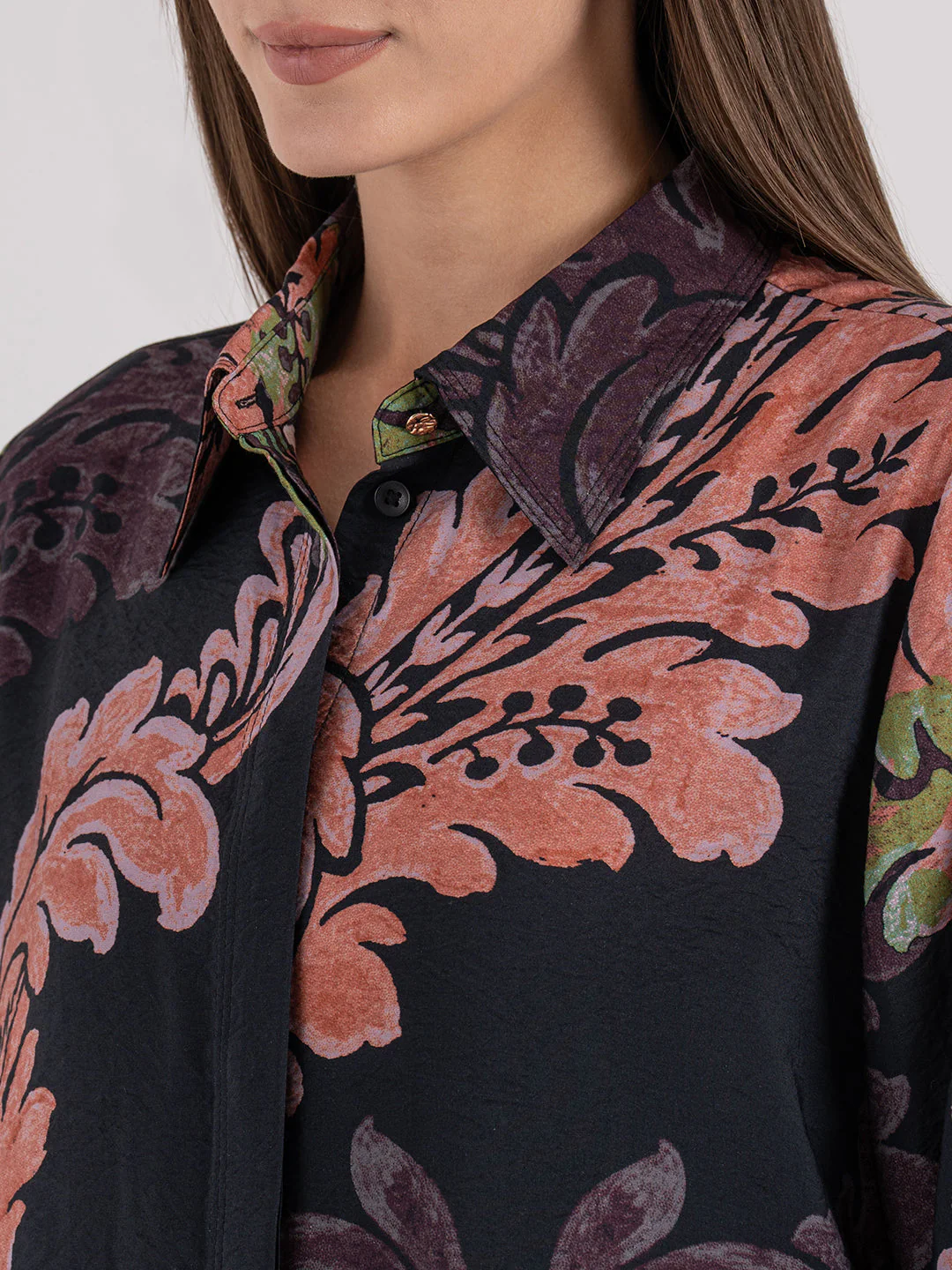 Women's Tropical Print Full Sleeve Shirt - Image 4