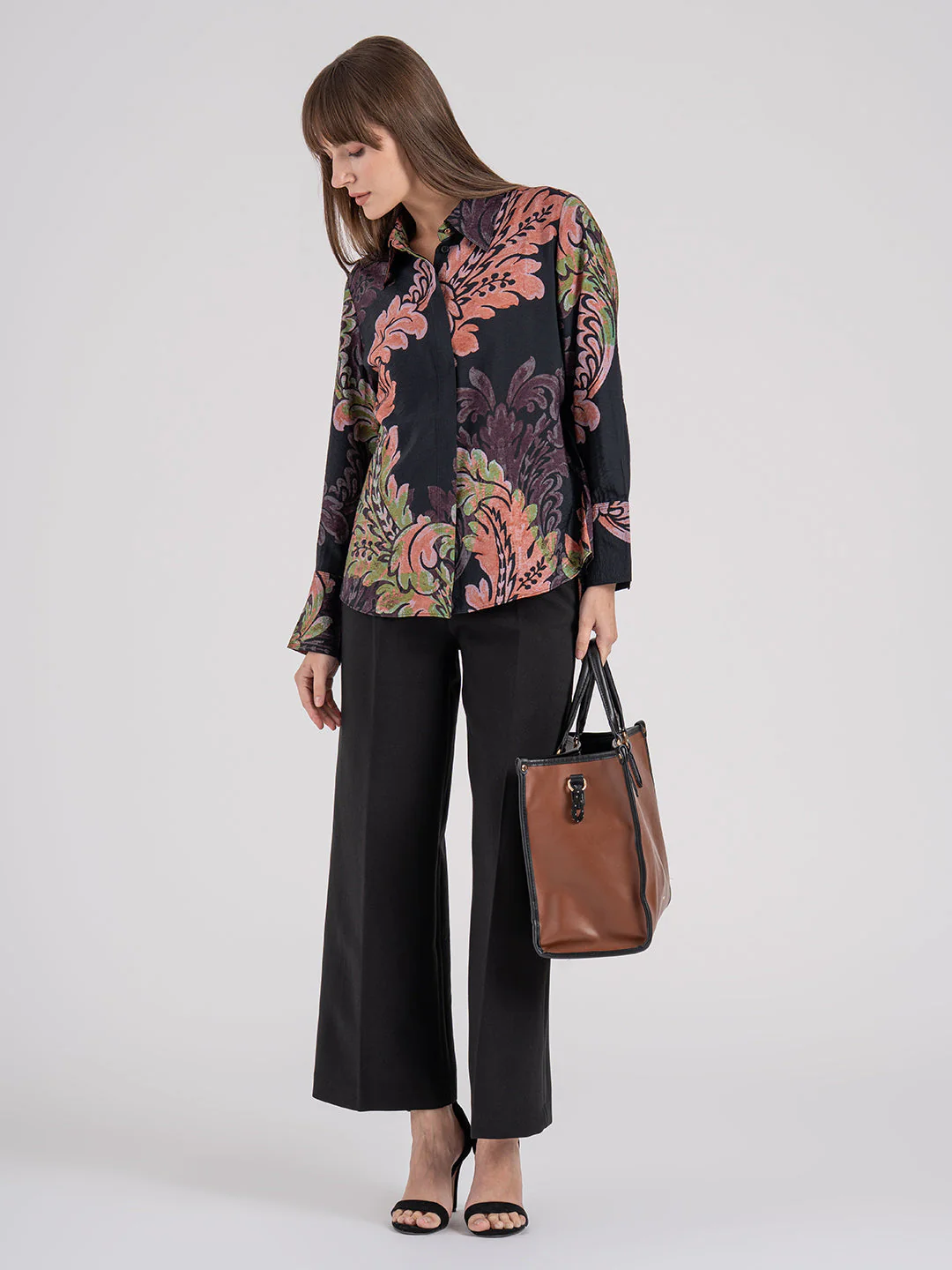 Women's Tropical Print Full Sleeve Shirt - Image 5