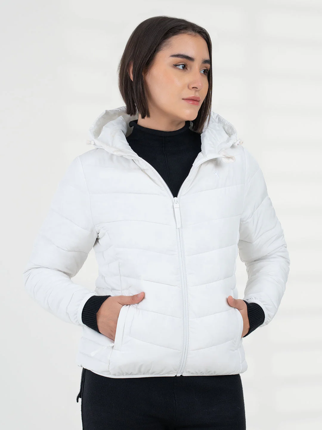 Women White Heatseal Jacket | Everyday Functional Wear - Image 6
