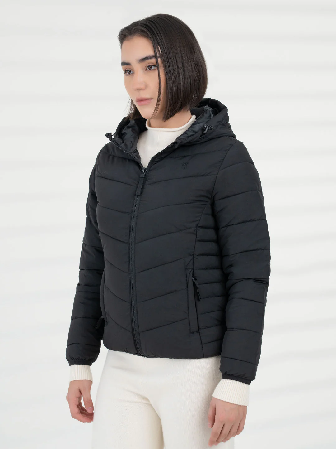 Women Black Heatseal Jacket | Everyday Functional Wear - Image 3