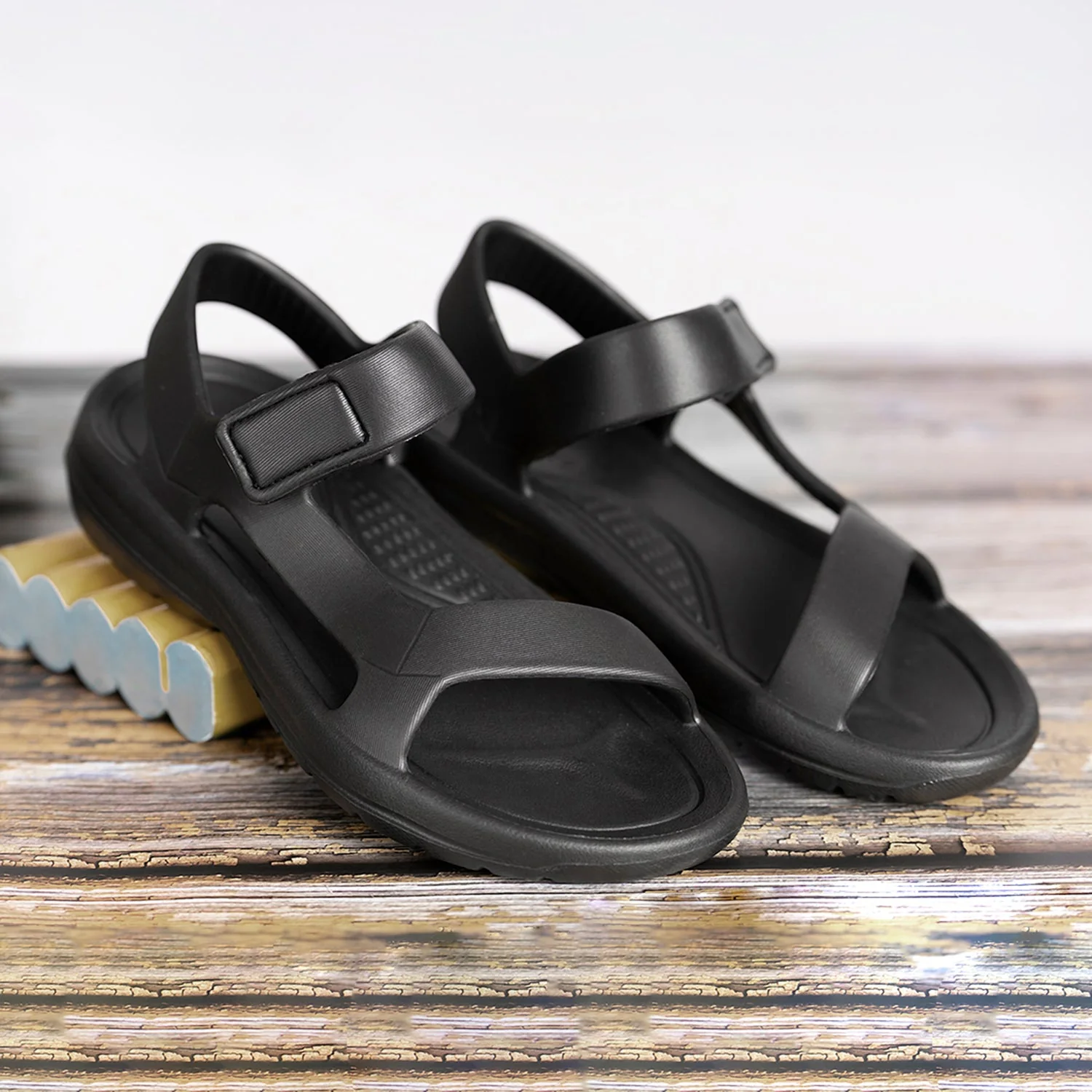 Women's Black EVA Sandals or Everyday Casual Comfort - Image 6