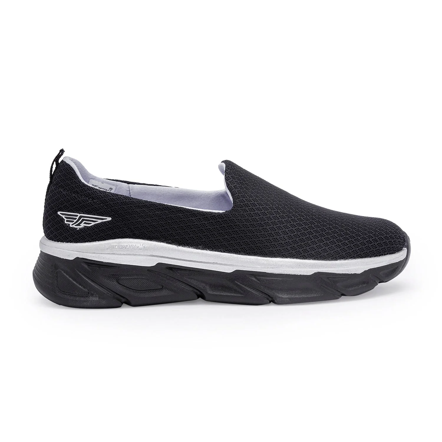 Women's Black Walking Slip-On Shoes for Lightweight Comfort - Image 2