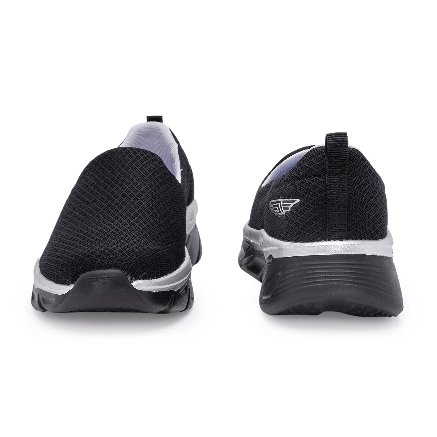 Women's Black Walking Slip-On Shoes for Lightweight Comfort - Image 4