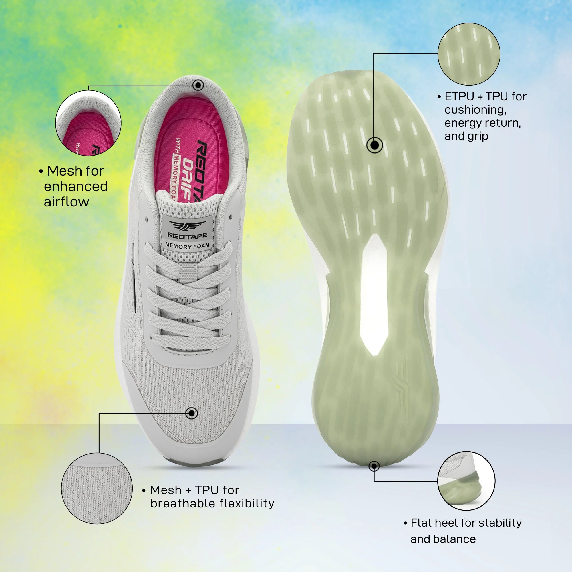 Women's ETPU Athleisure Sports Shoes for Excellent Comfort - Image 5