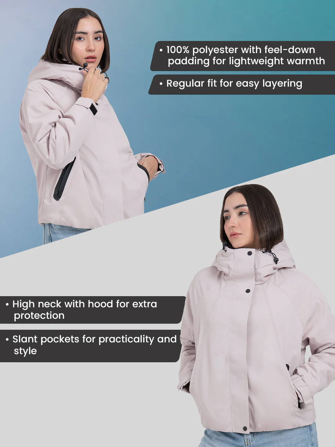 Women's Hooded Jacket for Everyday Warmth - Image 2