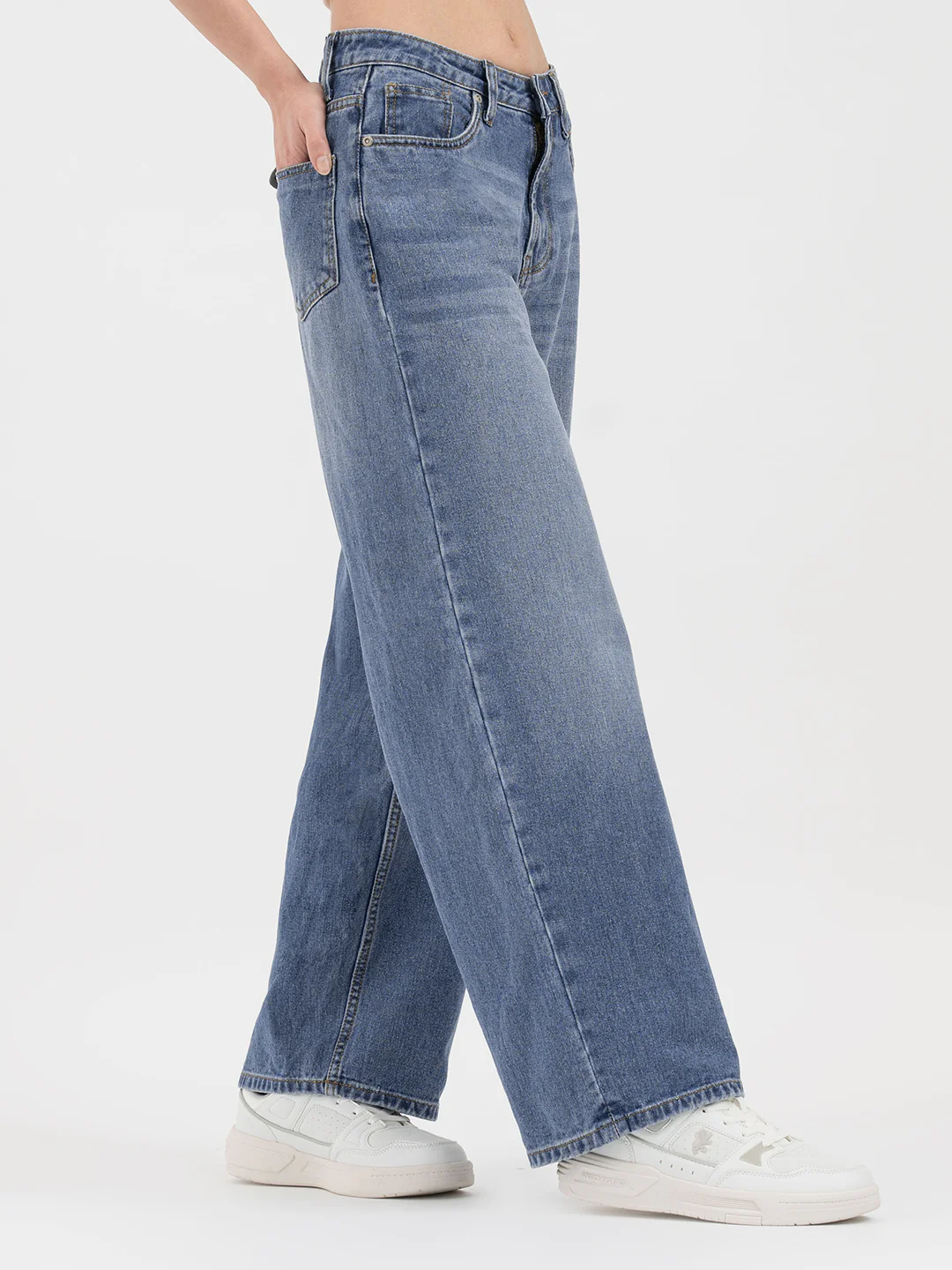 Womenâ€™s Light Blue Baggy Jeans - Image 7