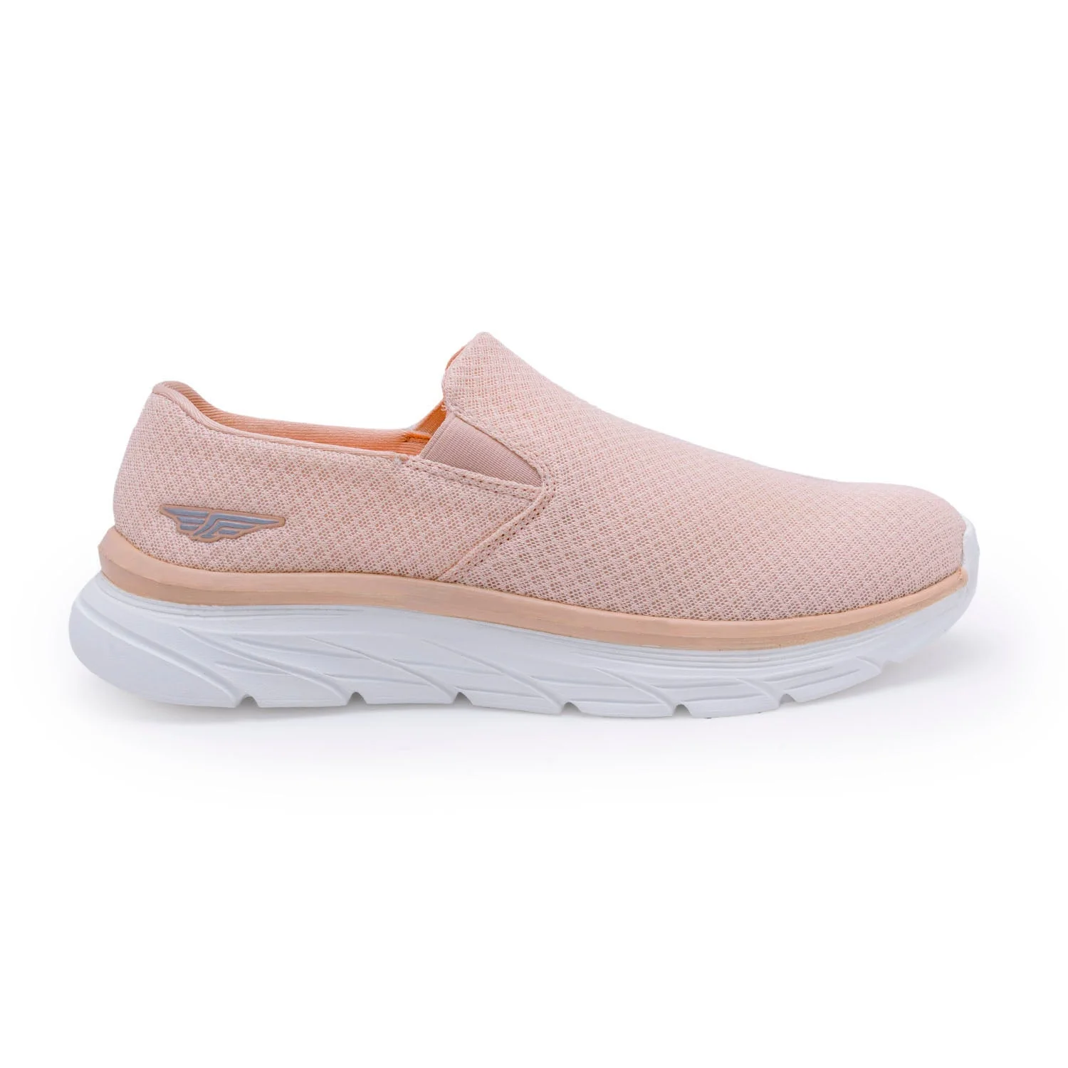Women's Peach Slip-On Walking Shoes for Everyday Ease - Image 2