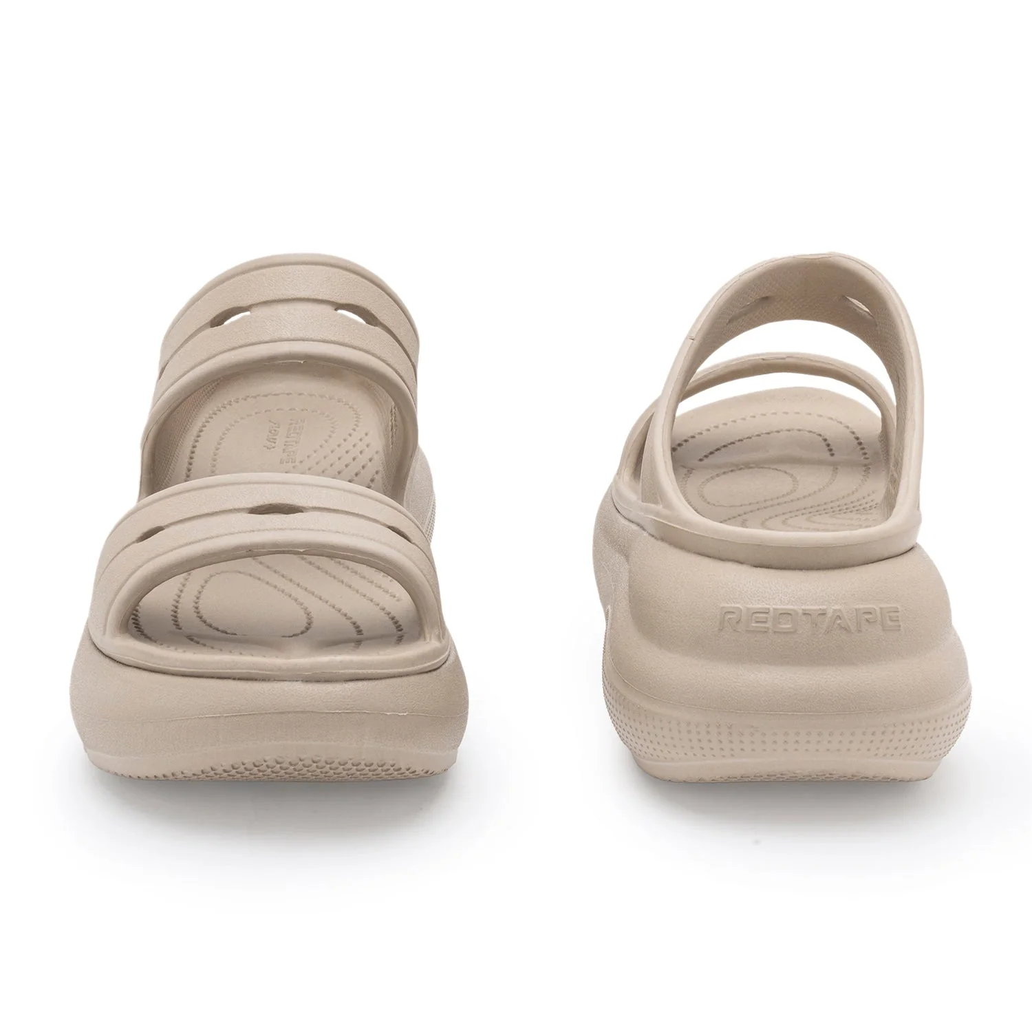 Womens Sliders in Beige | Casual Pool Sliders - Image 4