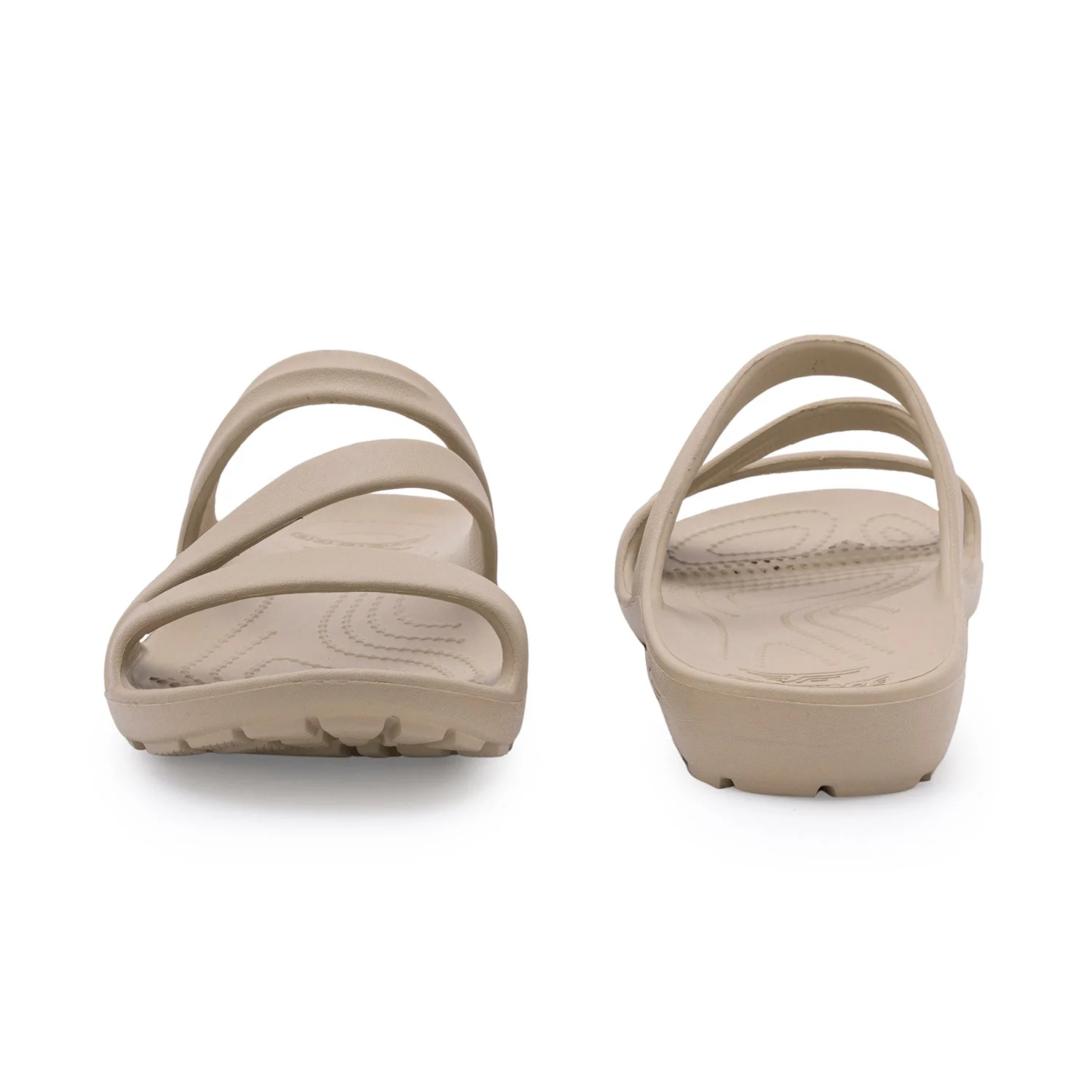 Womens Sliders in Beige | Casual Pool Sliders - Image 4