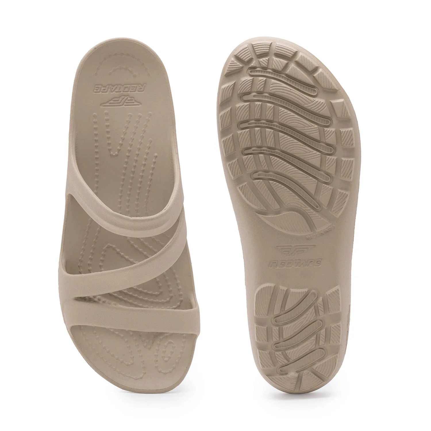 Womens Sliders in Beige | Casual Pool Sliders - Image 5