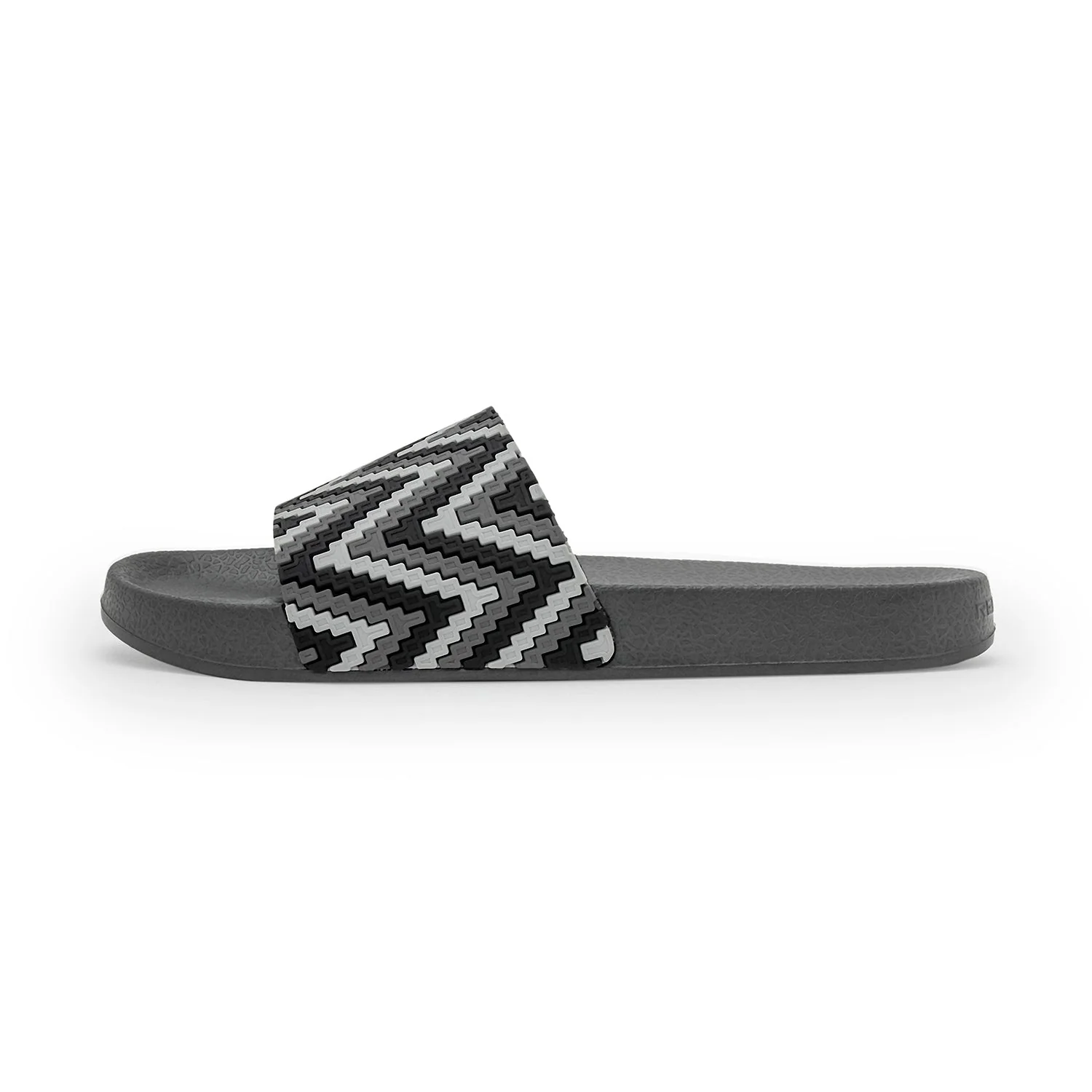 Womens Sliders in Black and White | Casual Pool Sliders - Image 3