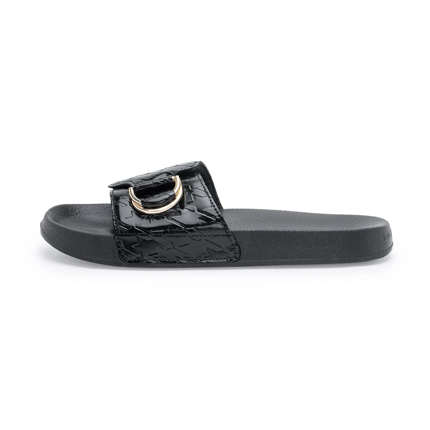 Womens Sliders in Black | Casual Pool Sliders - Image 3