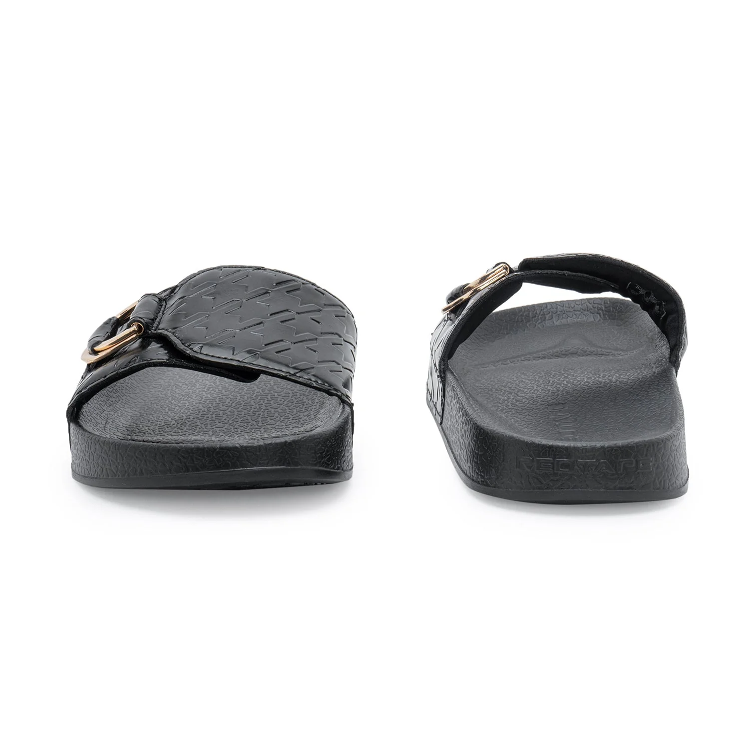 Womens Sliders in Black | Casual Pool Sliders - Image 4