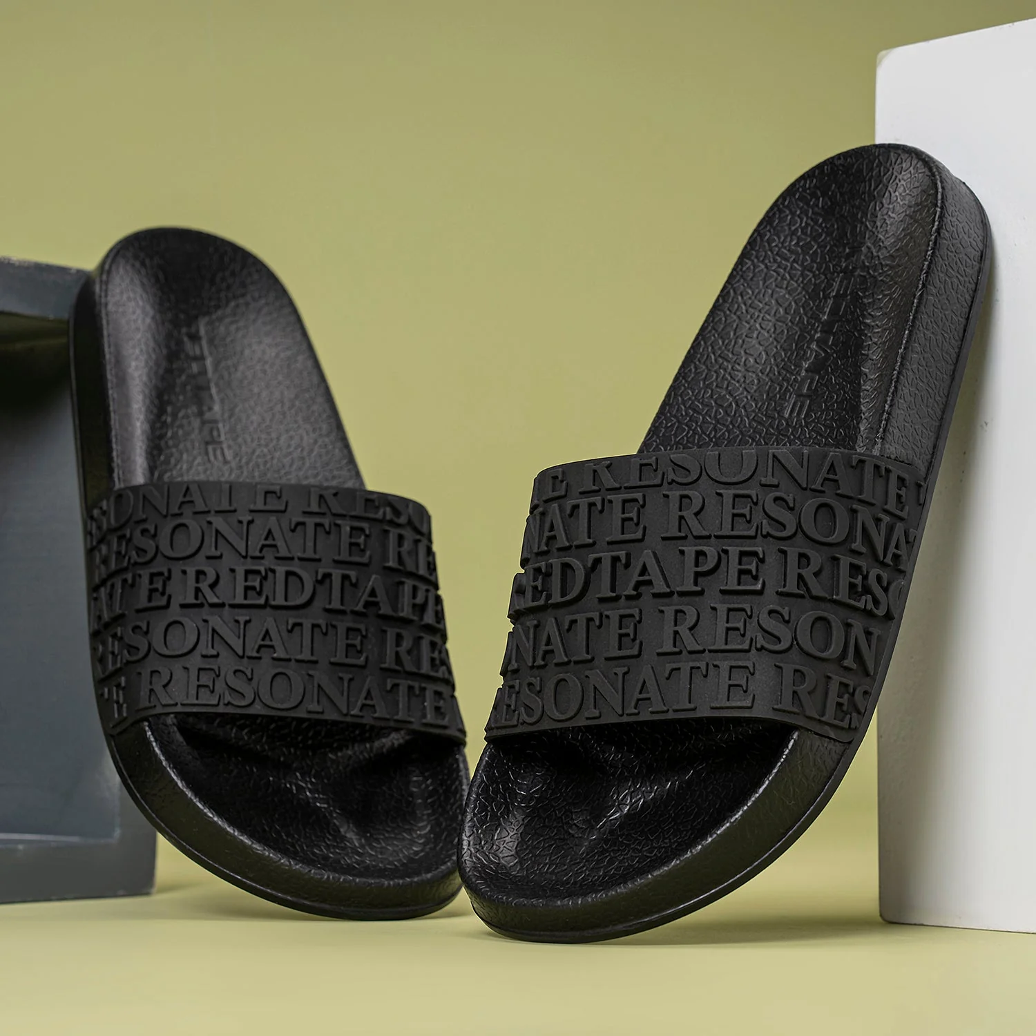 Womens Sliders in Black | Casual Pool Sliders - Image 6