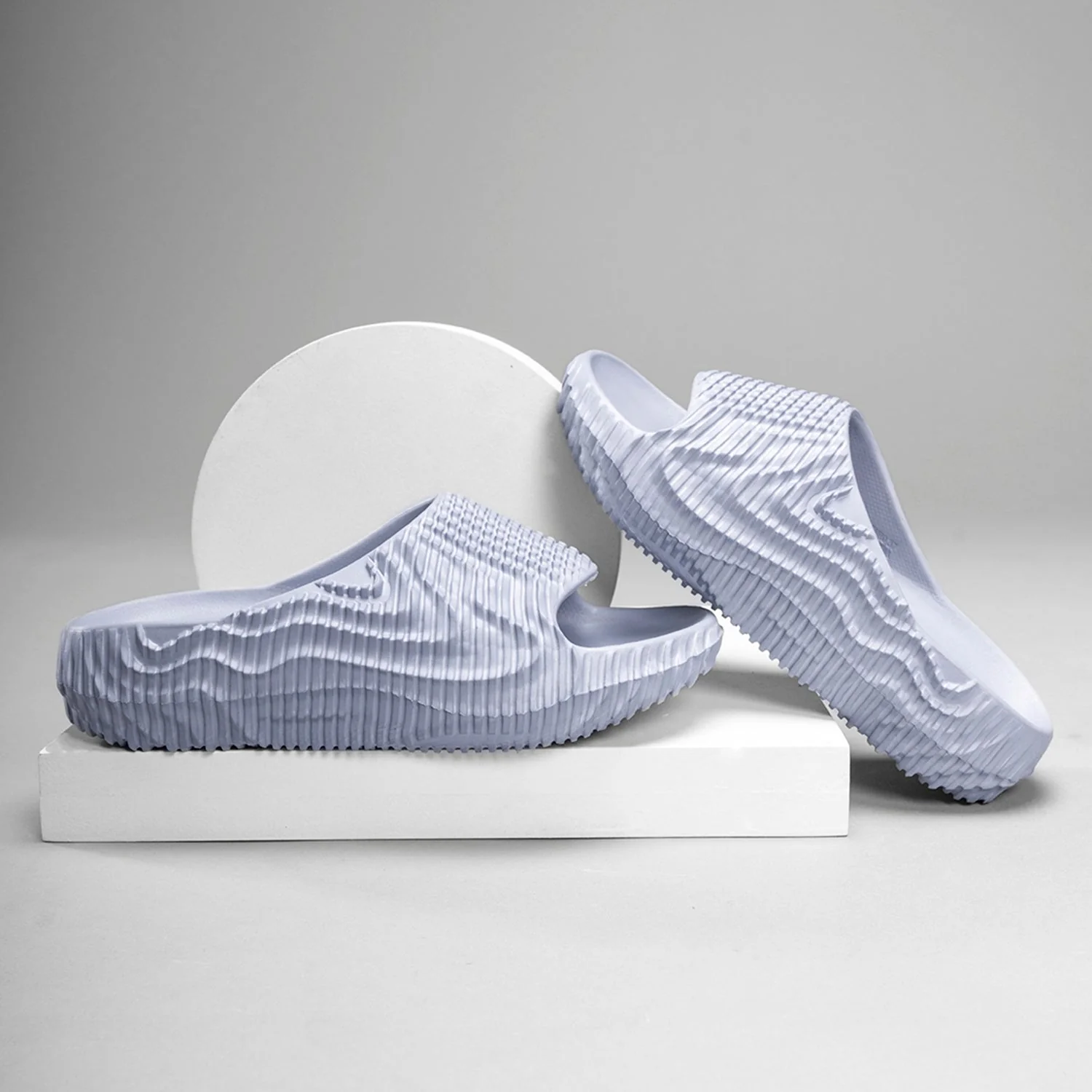 Womens Sliders in Dusty Blue | Casual Pool Sliders - Image 6