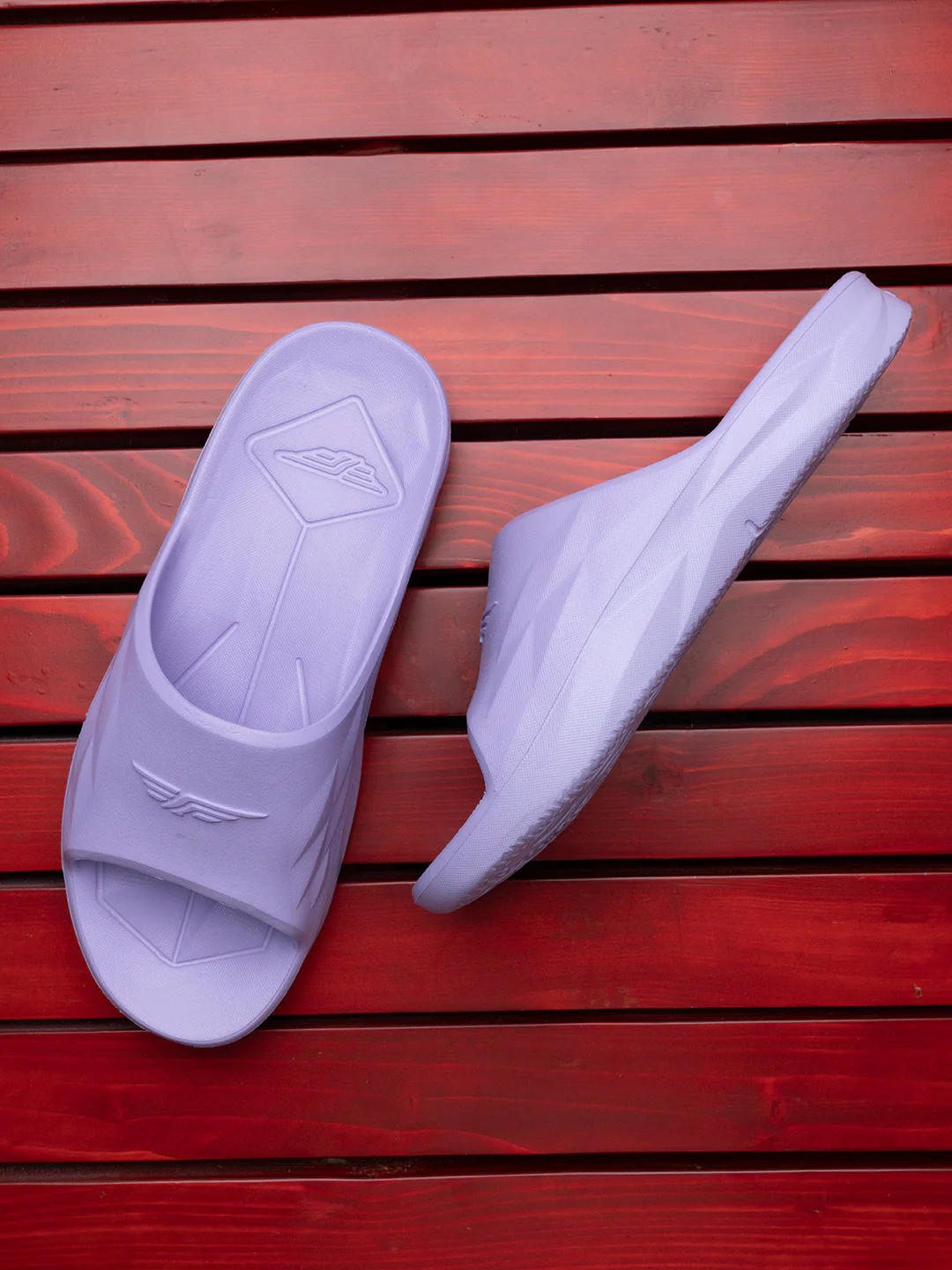 Womens Sliders in Lavender | Casual Pool Sliders - Image 6