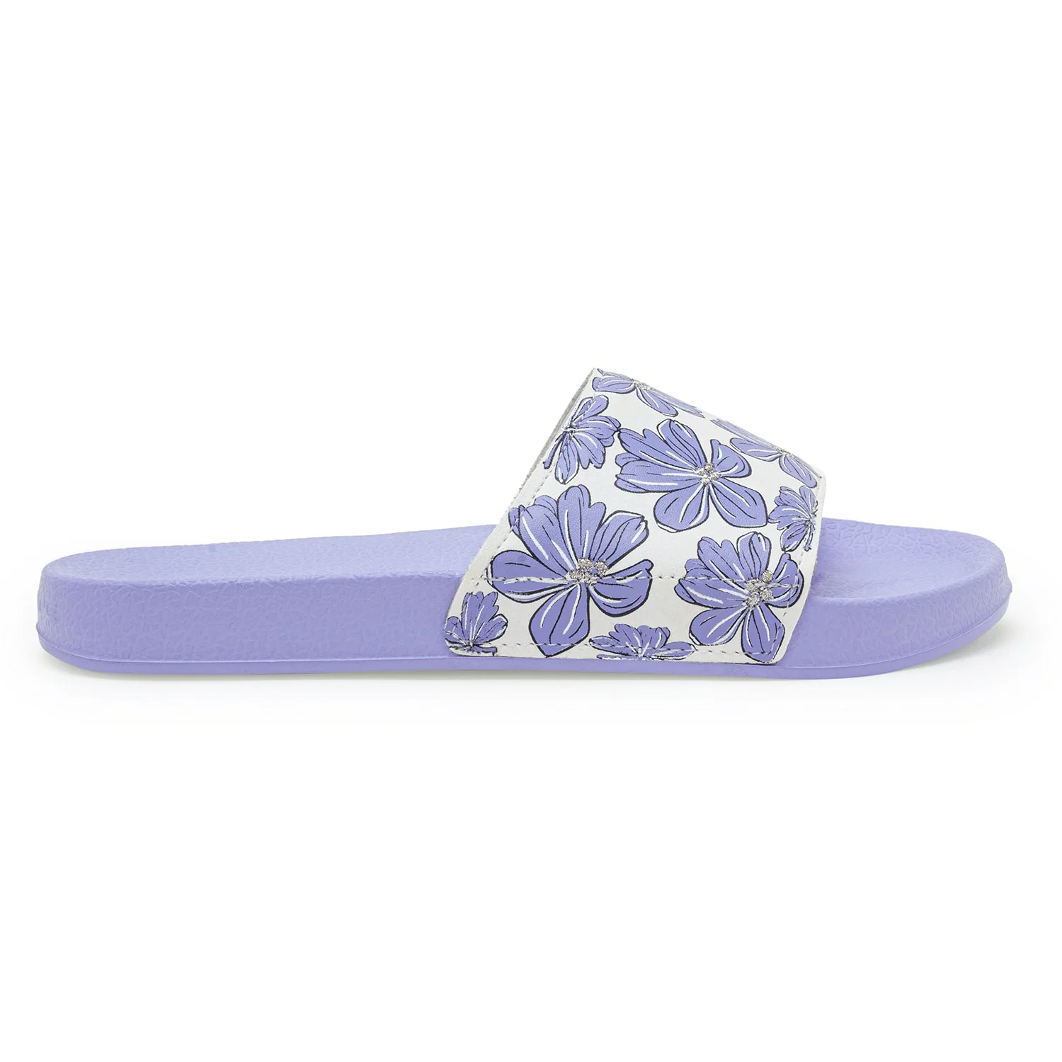 Womens Sliders in Lavender | Casual Pool Sliders - Image 2