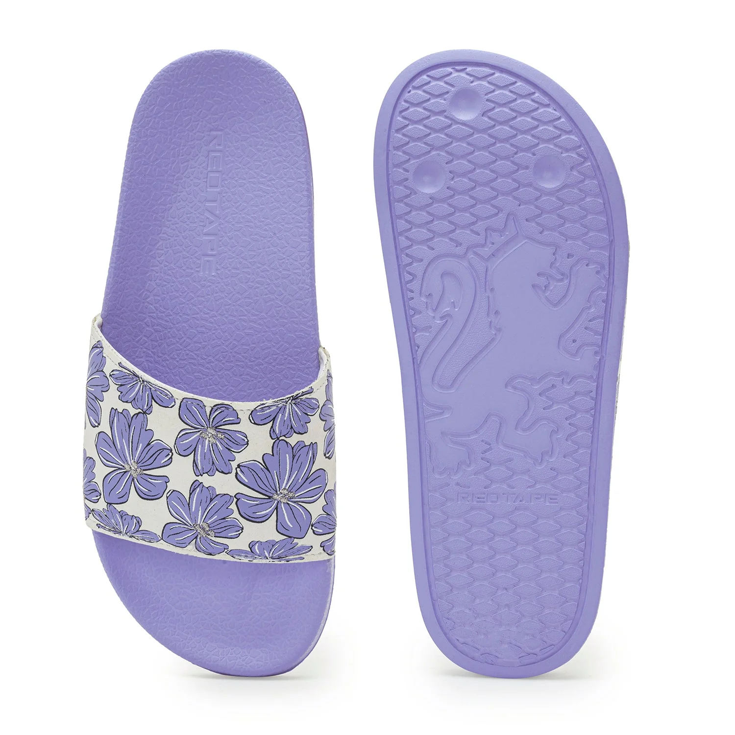 Womens Sliders in Lavender | Casual Pool Sliders - Image 5
