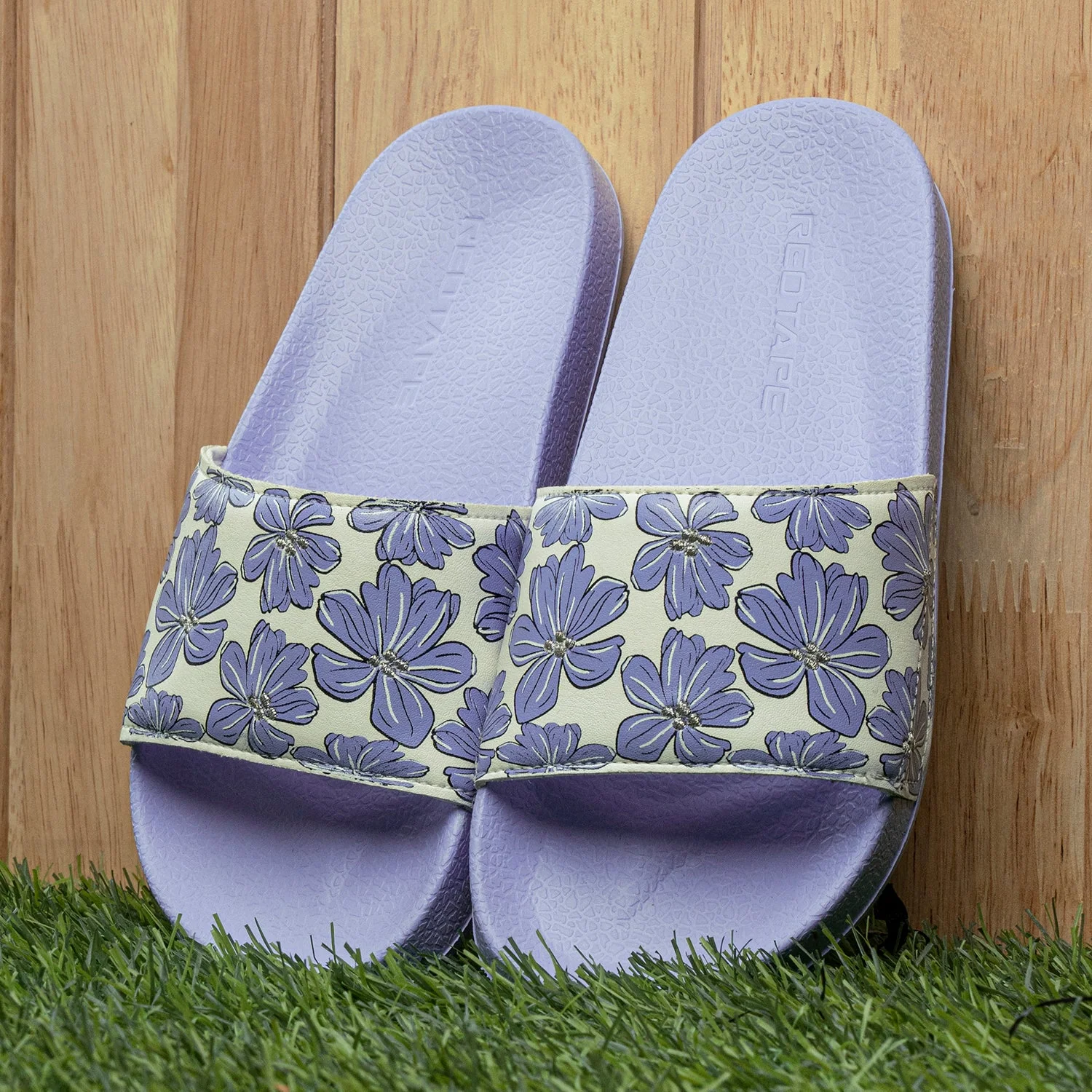 Womens Sliders in Lavender | Casual Pool Sliders - Image 6