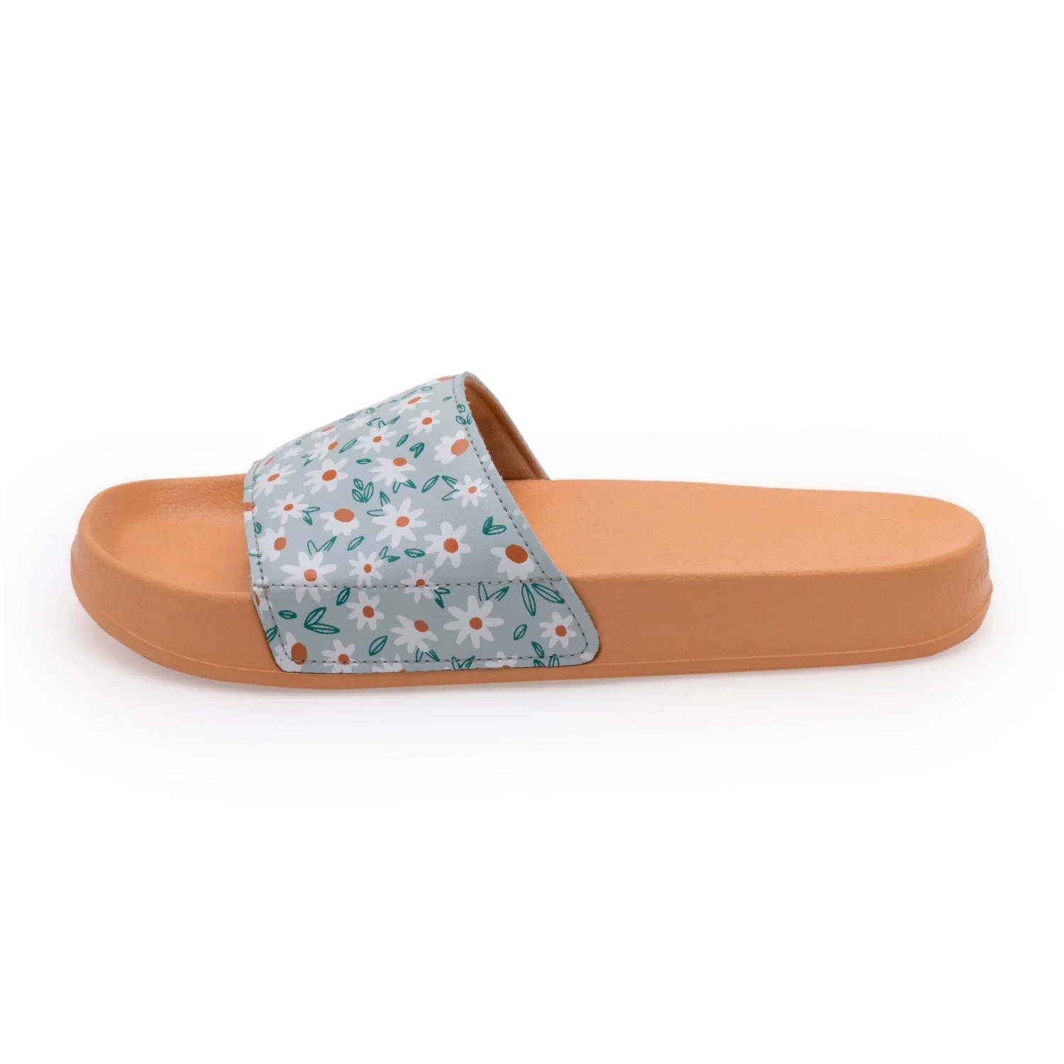 Women's Sliders in Light Orange | Casual Pool Sliders - Image 3