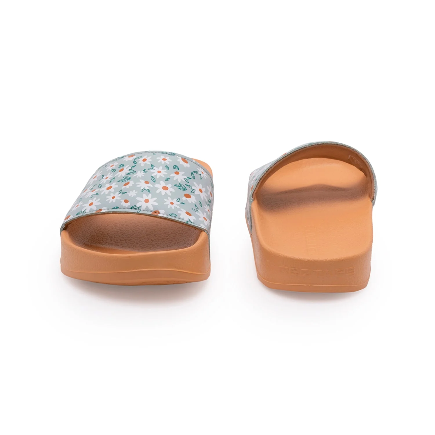 Women's Sliders in Light Orange | Casual Pool Sliders - Image 4