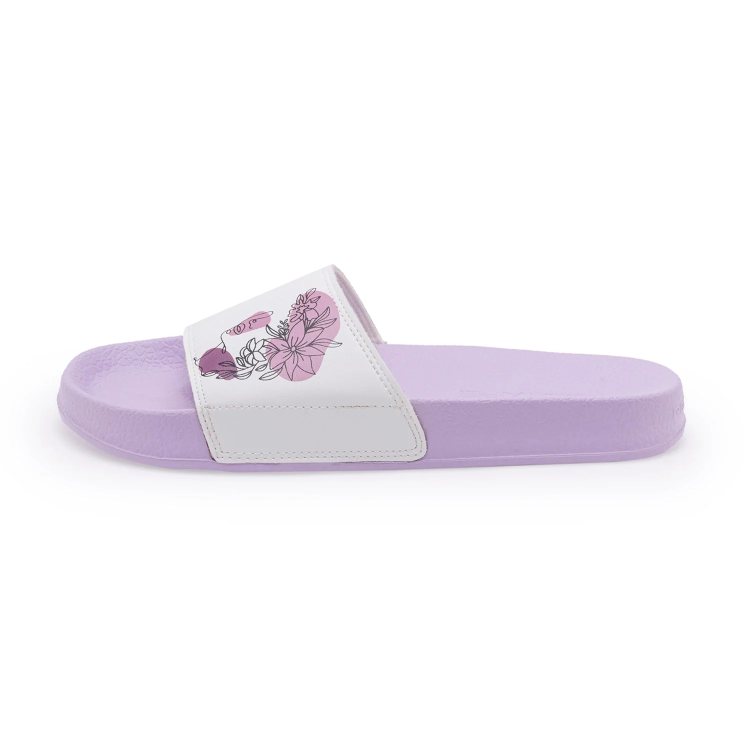 Womens Sliders in Lilac | Casual Pool Sliders - Image 2