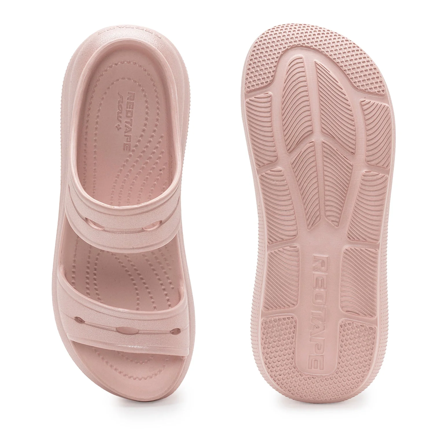Womens Sliders in Metallic Pink | Casual Pool Sliders - Image 5