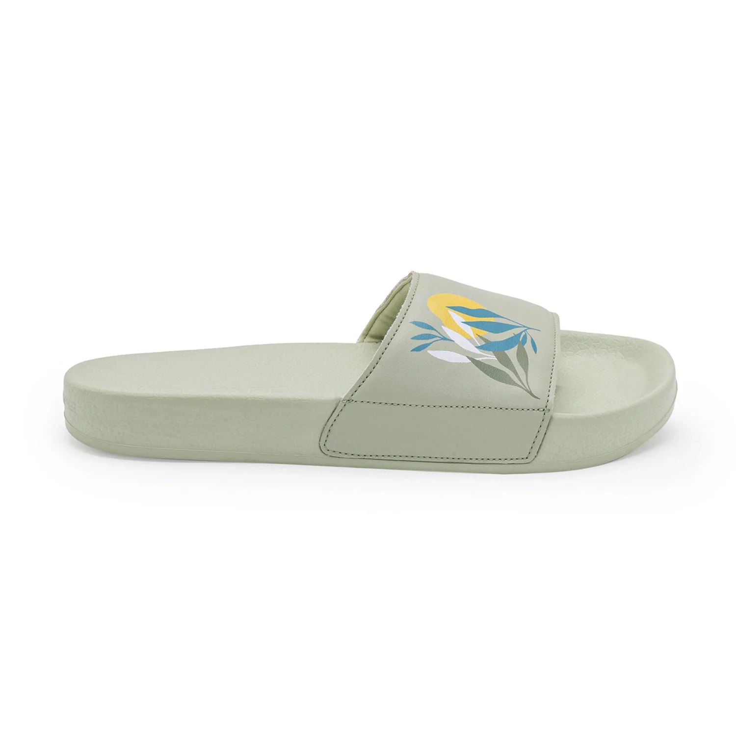 Womens Sliders in Mint Green | Casual Pool Sliders - Image 2