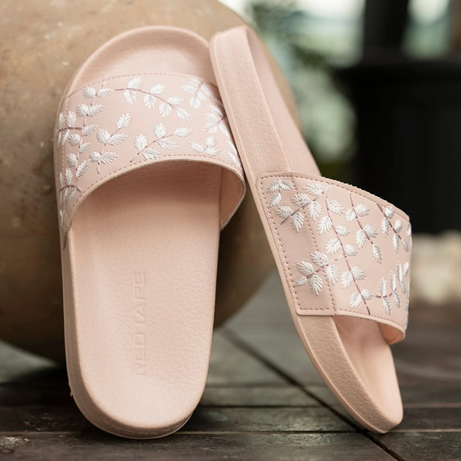 Womens Sliders in Pink | Casual Pool Sliders - Image 6