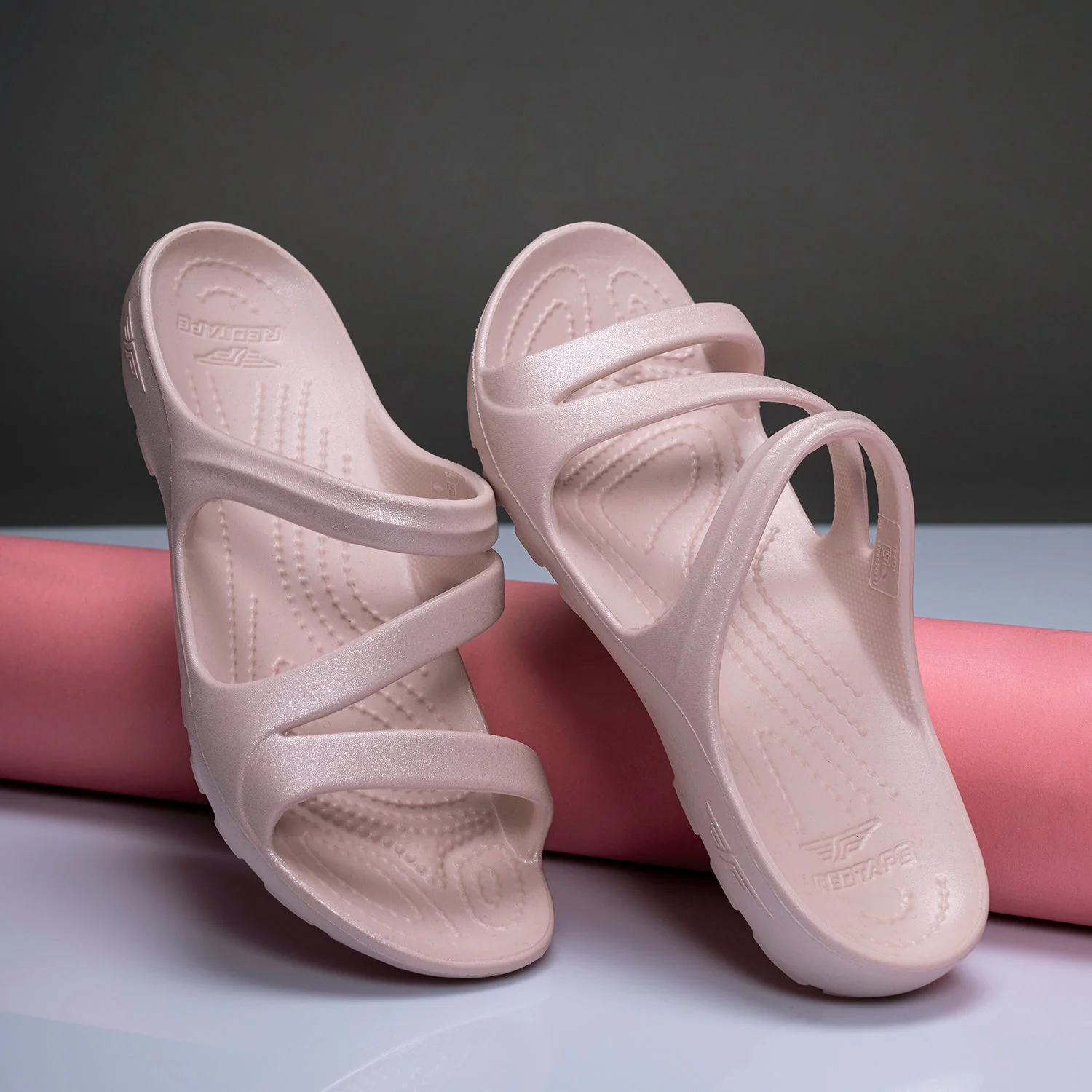Womens Sliders in Pink | Casual Pool Sliders - Image 6