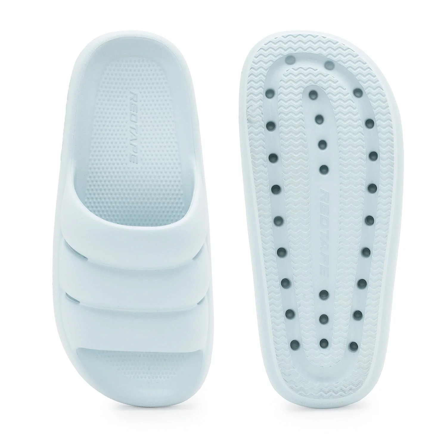 Womens Sliders in Powder Blue | Casual Pool Sliders - Image 5