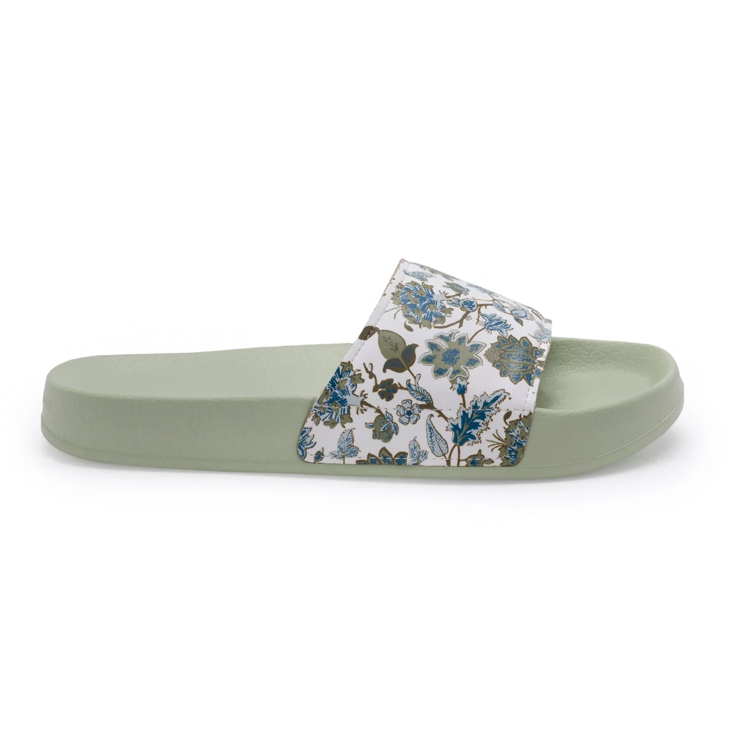 Womens Sliders in Sage Green | Casual Pool Sliders - Image 2