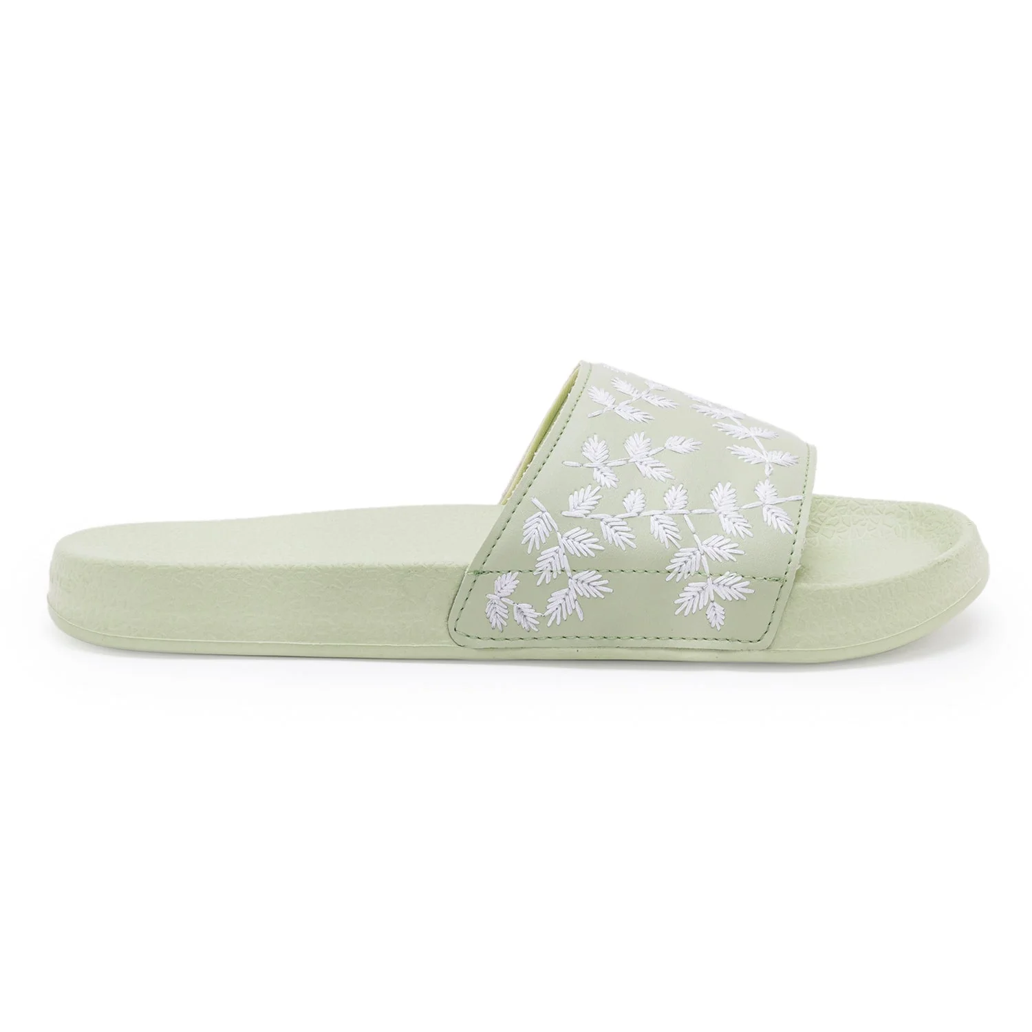 Womens Sliders in Sage Green | Casual Pool Sliders - Image 2
