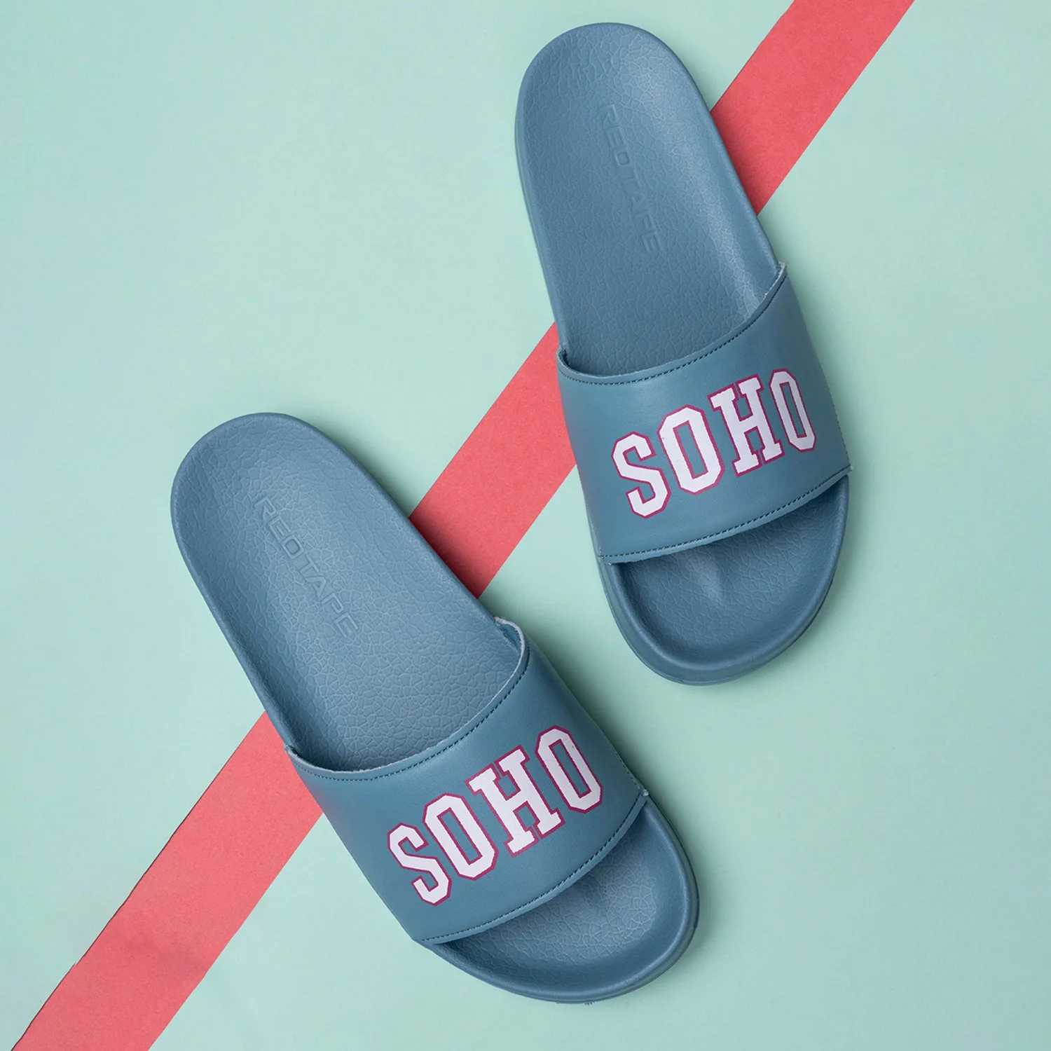 Womens Sliders in Sapphire Blue | Casual Pool Sliders - Image 6