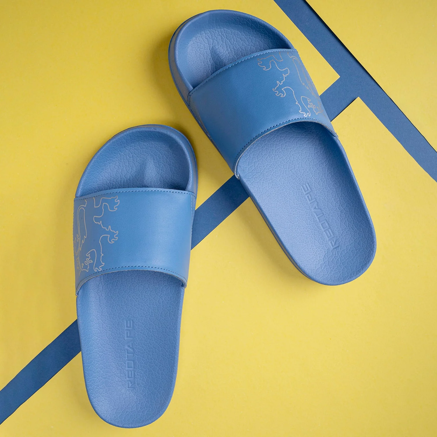 Womens Sliders in Slate Blue | Casual Pool Sliders - Image 6