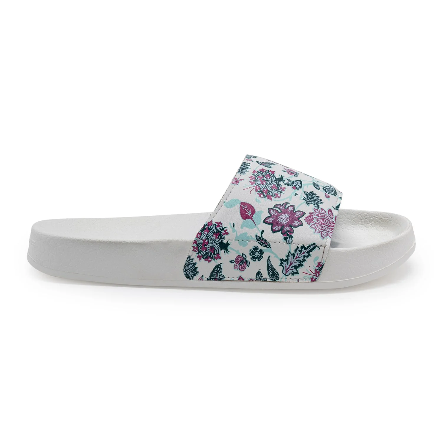 Womens Sliders in White | Casual Pool Sliders - Image 2