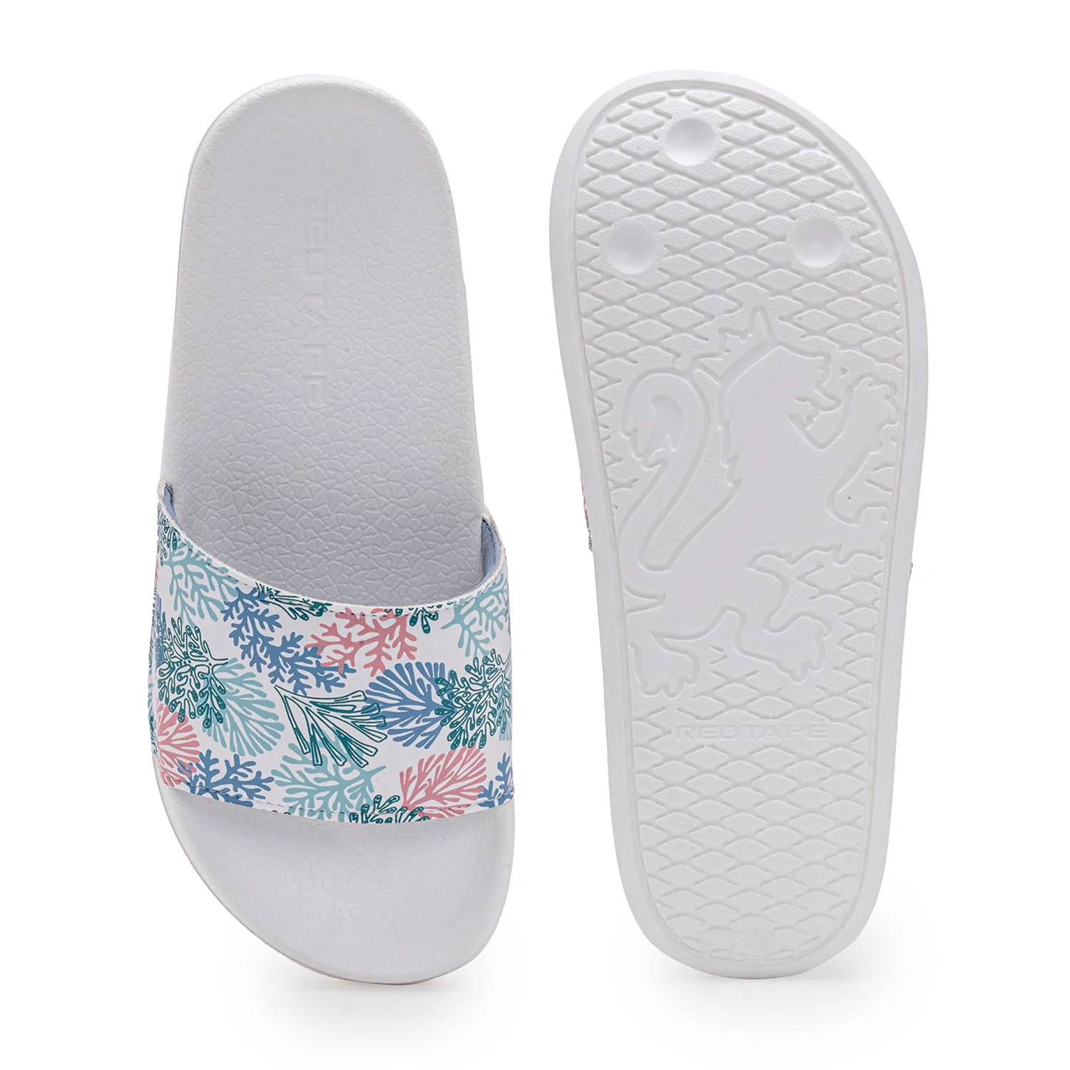Womens Sliders in White | Casual Pool Sliders - Image 5