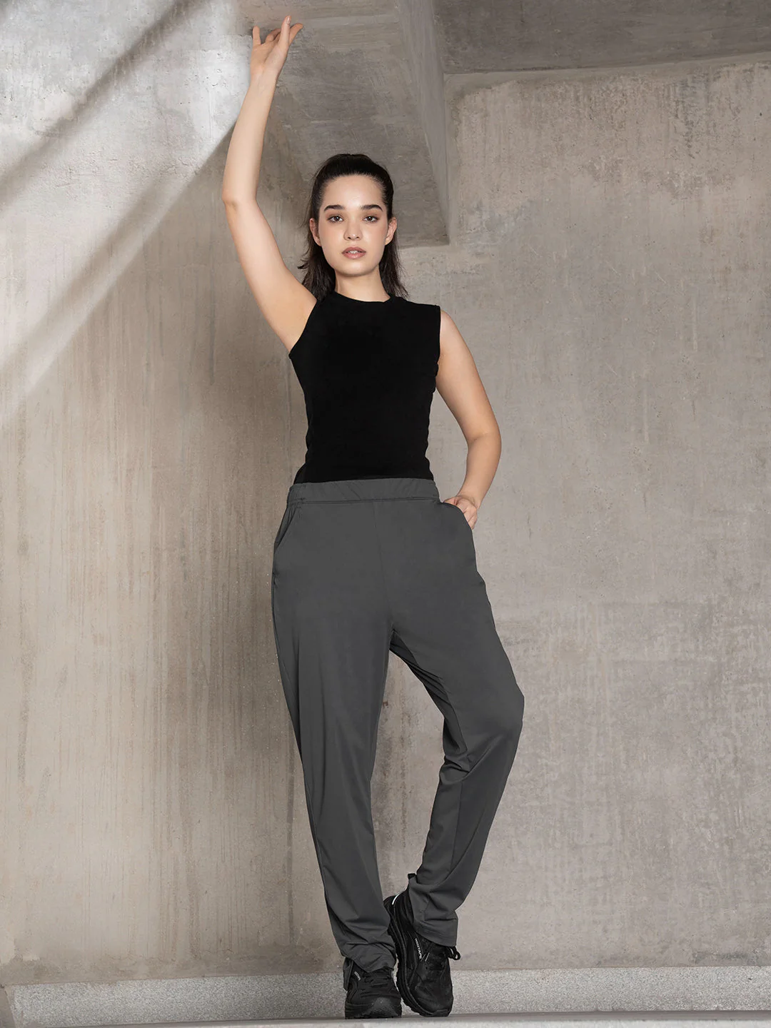 Womens Solid Active Pant - Image 6