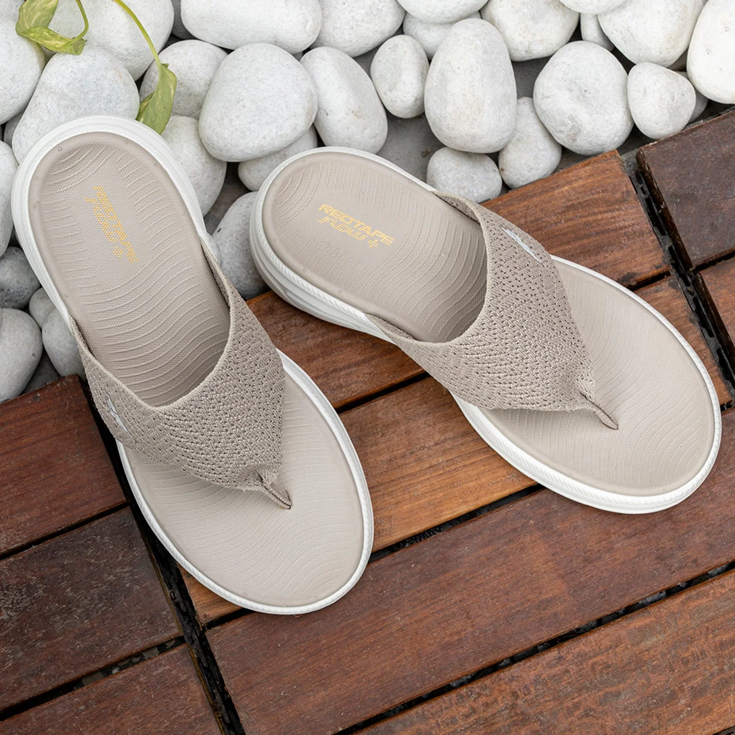 Womens Sports Sandals in Beige | Casual Thong Strap Sandals - Image 6