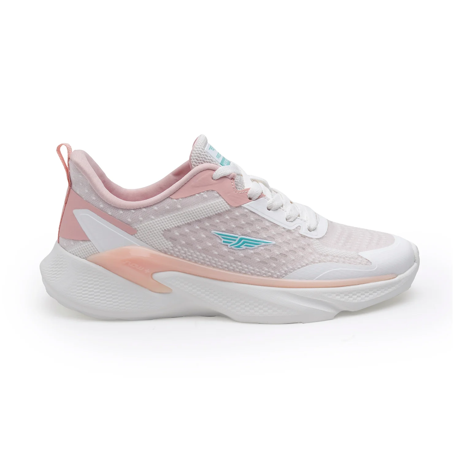 Women White & Pink Walking Shoes - Image 2