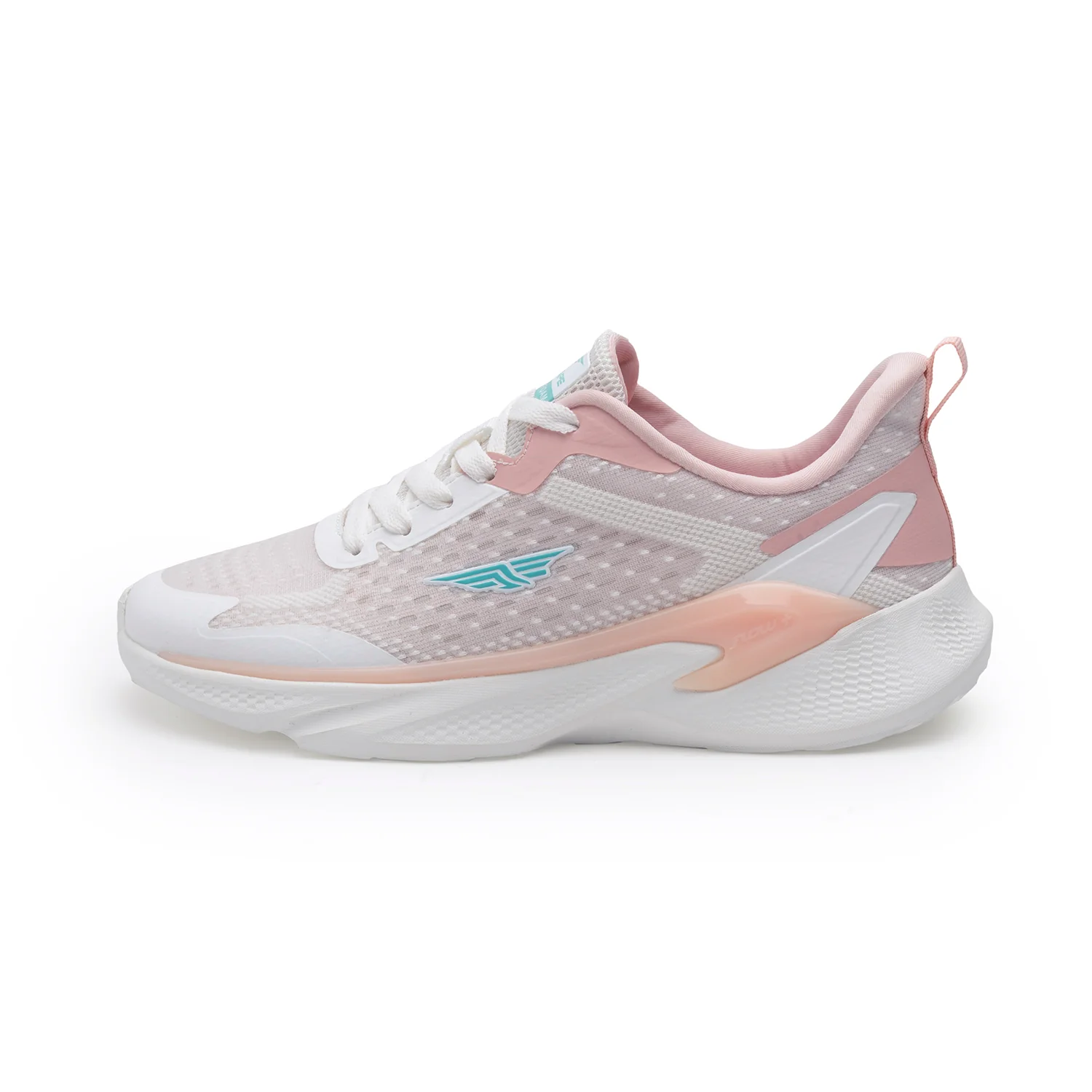 Women White & Pink Walking Shoes - Image 3